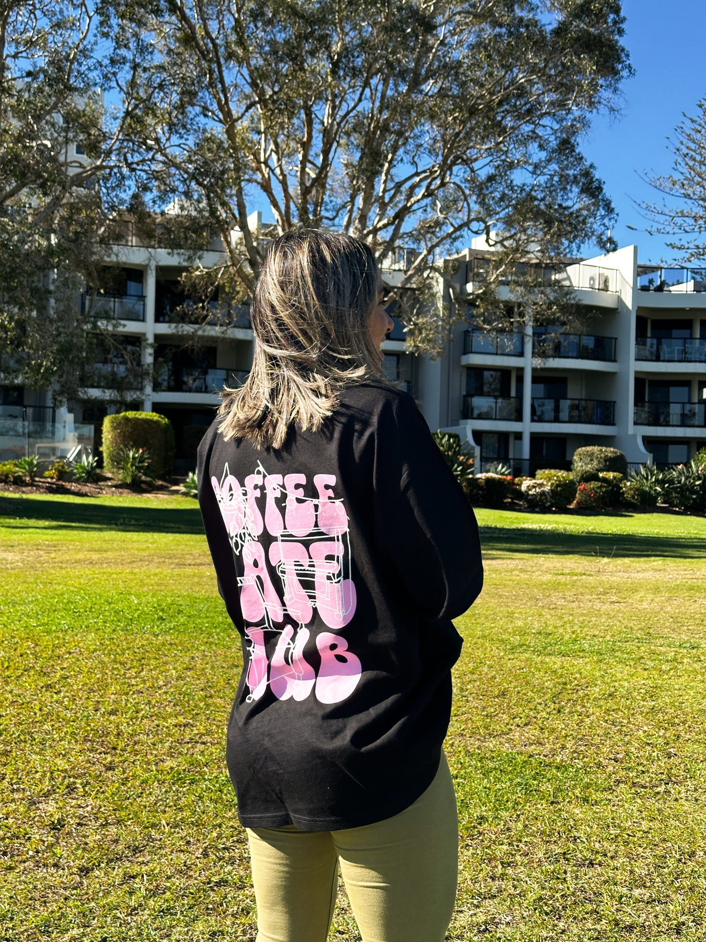 Coffee Date Club T-Shirt – Oversized Fit | 100% Cotton | Gun Cotton Exclusive