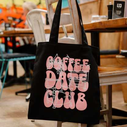 Coffee Date Club Tote Bag – Gun Cotton Exclusive