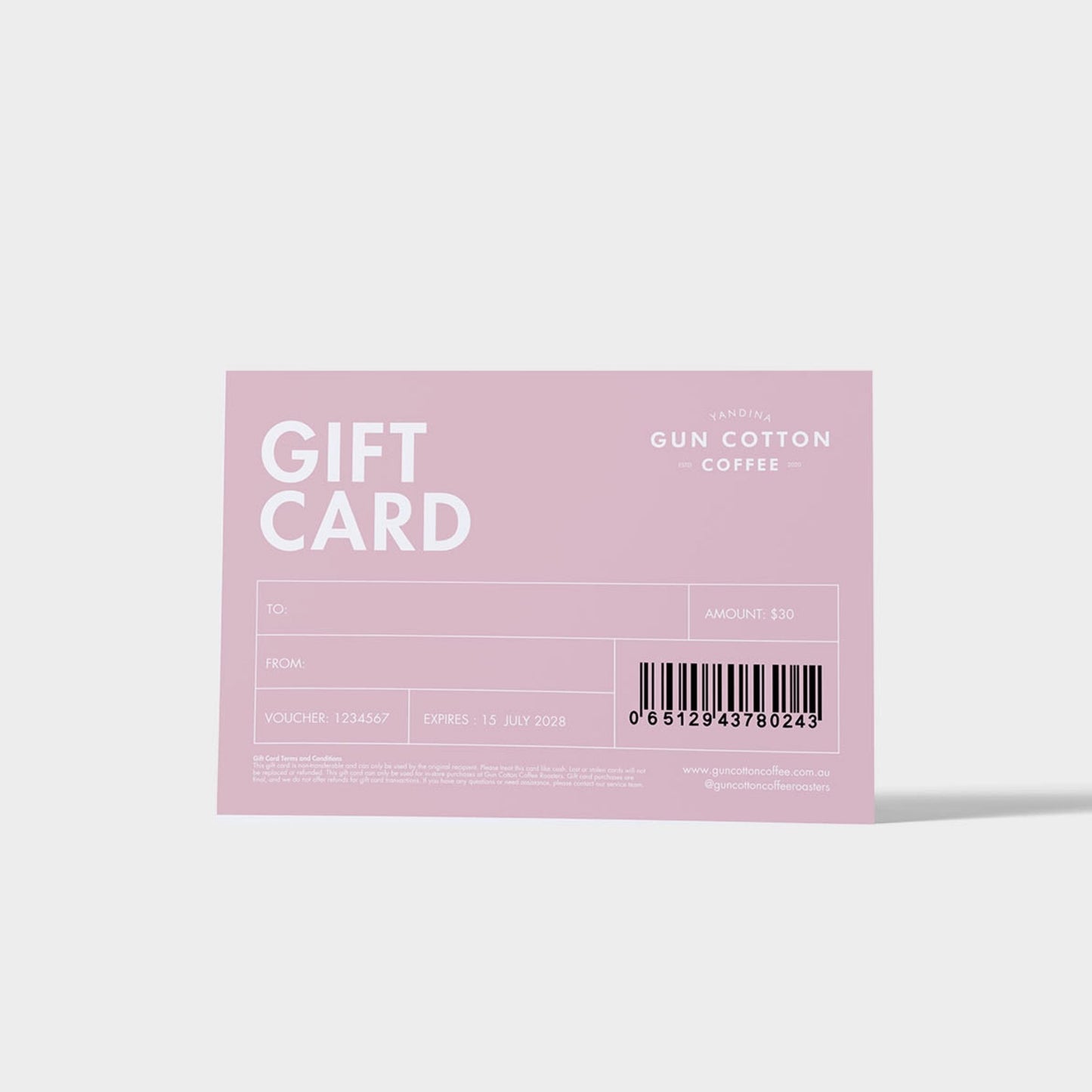 Gift Card for our store