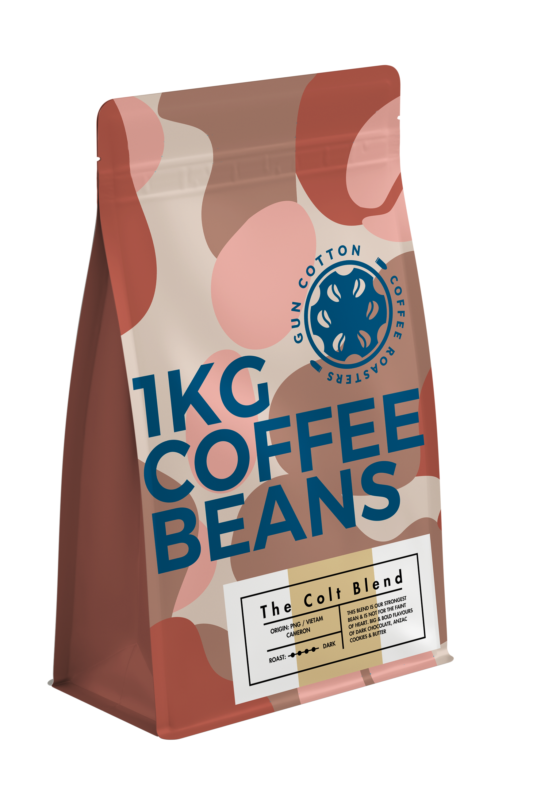 Colt Blend Coffee Beans – Dark Roast by Guncotton Coffee, Queensland