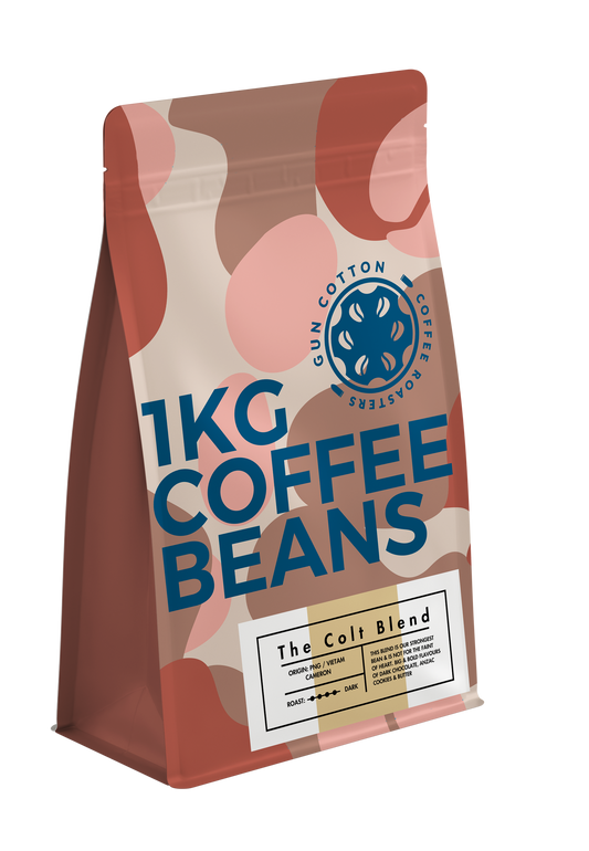 Colt Blend Coffee Beans – Dark Roast by Guncotton Coffee, Queensland